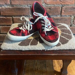 Red Checker Sneakers
